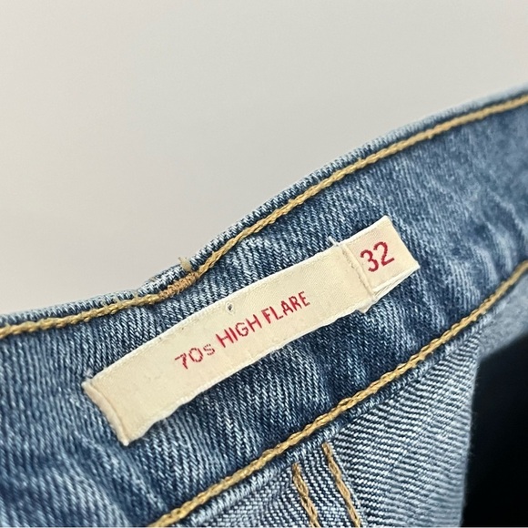 Levi's 32x33 70's High-Rise Flare Vintage Fit Women 0899 Jeans Denim premium - Picture 6 of 11